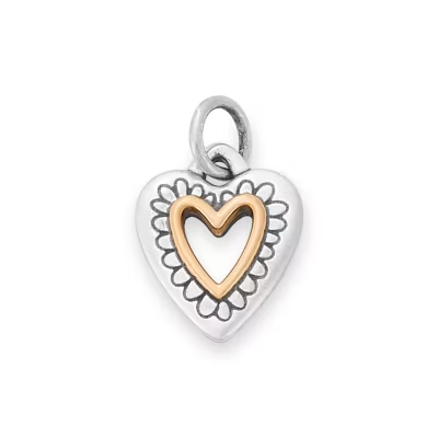 Petite Framed Heart Charm