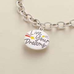 Enamel Live Your Dreams Charm