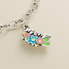Floral Enamel Mom Charm