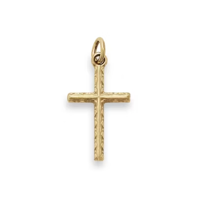 Petite Elegant Cross Charm