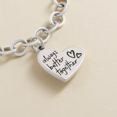 Always Better Together Heart Charm
