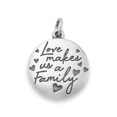 Love Makes Us a Family Charm
