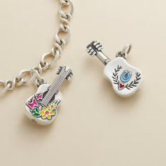 Enamel Festive Guitar Charm