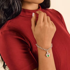 Enamel Gingerbread House Charm