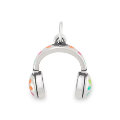 Enamel Love My Headphones Charm
