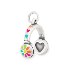 Enamel Love My Headphones Charm