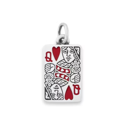 Enamel Queen of Hearts Charm