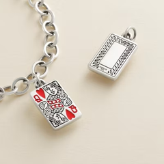 Enamel Queen of Hearts Charm