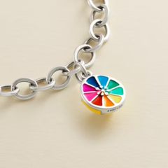 Enamel Colorful Lemon Twist Charm
