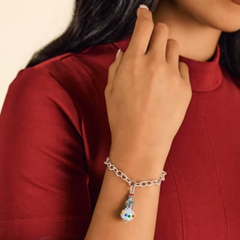 Enamel Christmas Penguin Art Glass Charm