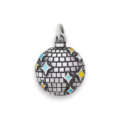 Enamel Disco Ball Charm