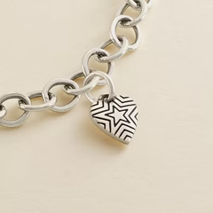 Radiant Star Mini Heart Charm