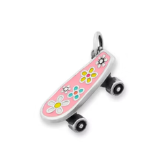 Enamel Floral Skateboard