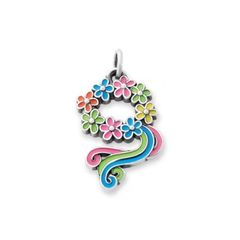 Enamel Floral Crown Charm