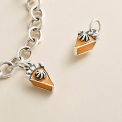Enamel Pumpkin Pie Charm