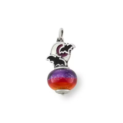 Enamel Halloween Night Art Glass Charm