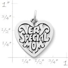 "Very Special Mom" Heart Charm