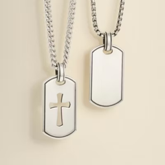 Classic Tag Cross Pendant