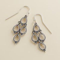 Delicate Cascade Dangle Earrings