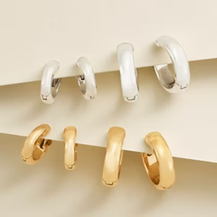 Hinged Huggie Earrings