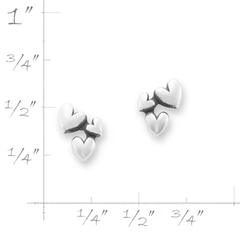 Gathered Heart Studs