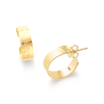 Hammered Simplicity Hoops