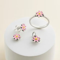 Enamel Mini Flower Ring
