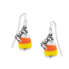 Sweet and Spooky Halloween Art Glass Earrings