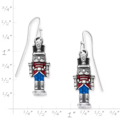 Enamel Nutcracker Earrings