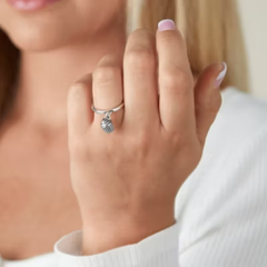 Mini Cupcake Charm Dangle Ring