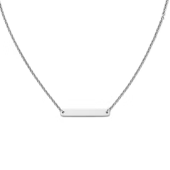 Petite Engravable Horizon Necklace