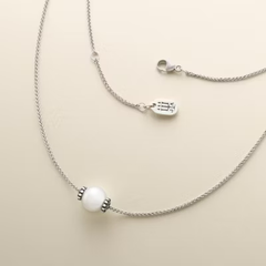 Beaded Cultured Pearl Slider Necklace