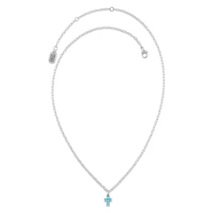 Enamel Petite Cross Necklace