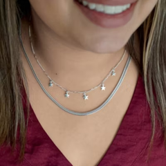 Rectangle Foxtail Necklace