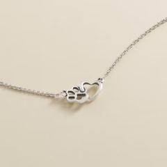 Furry Friends Heart Necklace