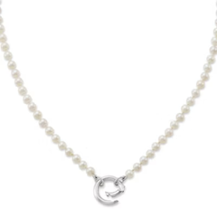 Cultured Pearl Changeable Charm Necklace
