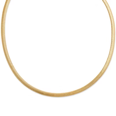 Rounded Herringbone Necklace