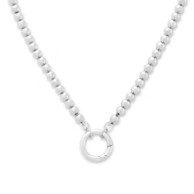 Beaded Chain Changeable Charm Necklace