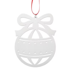 Christmas Bauble and Bow Ornament