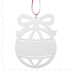 Christmas Bauble and Bow Ornament