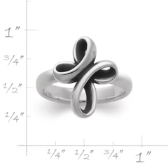 Eternal Ribbon Cross Ring