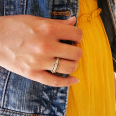 Beaded Scrolled Wedding Ring