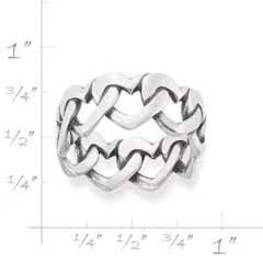Chain of Hearts Ring