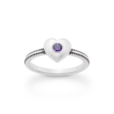 Keepsake Heart Birthstone Ring