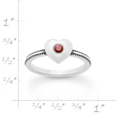Keepsake Heart Birthstone Ring