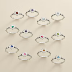 Keepsake Heart Birthstone Ring