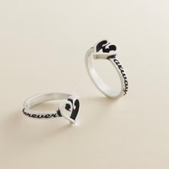 "Forever and Always" Heart Ring