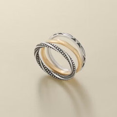Connected Circles Ring Set