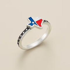 Enamel Lone Star State Ring