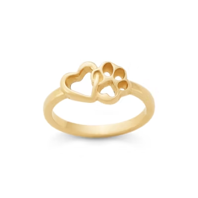 Furry Friends Heart Ring